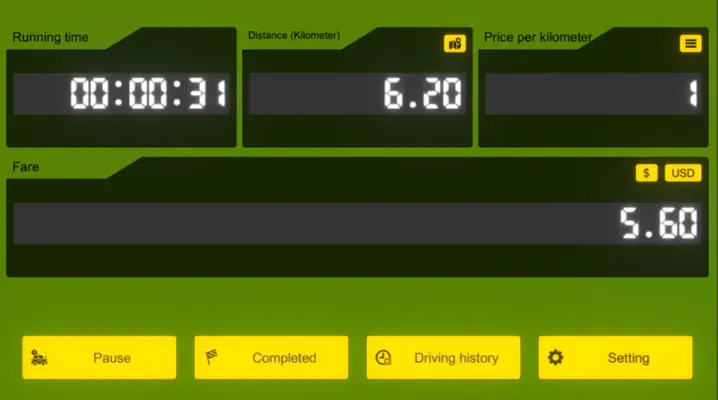 Taxi time meter android App screenshot 0