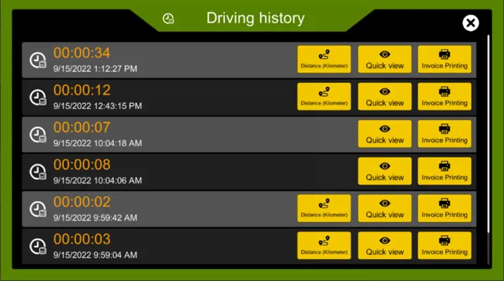 Taxi time meter android App screenshot 6