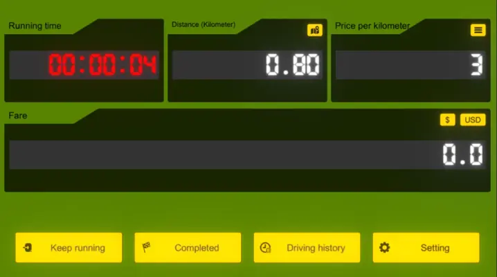 Taxi time meter android App screenshot 7