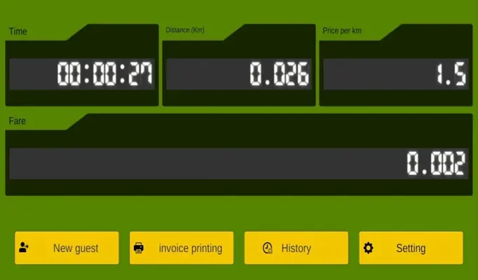 Taxi time meter android App screenshot 8